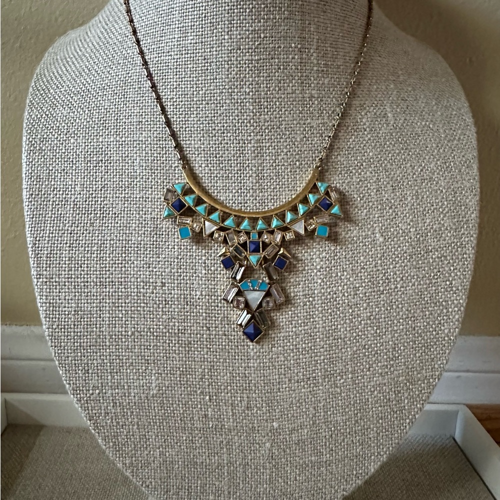 Stella & Dot Stone Tile Necklace pictured  w/detachable bottom pendant
